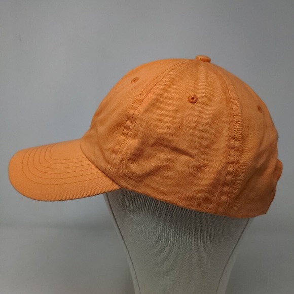 Etkos Men's Slideback Hat Orange Size OSFA Blank 100% Cotton - Picture 3 of 7